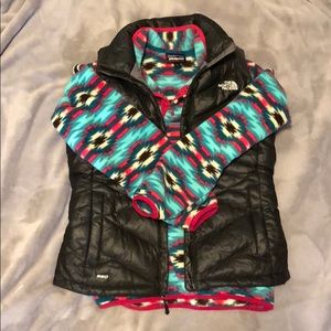 Patagonia Synchilla - Teal & Pink Western Print